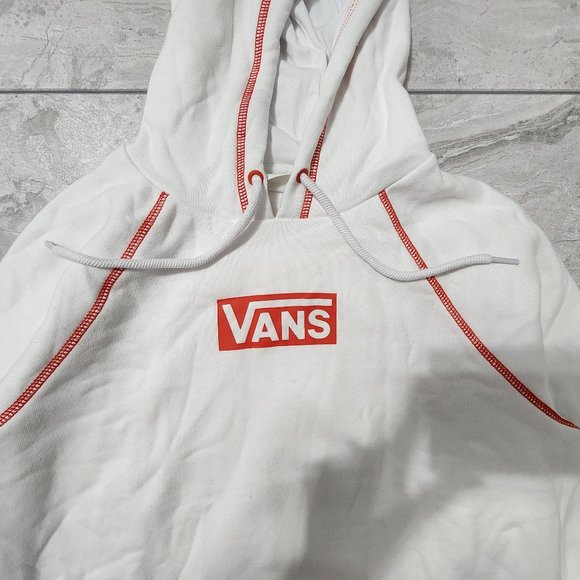 Vans Pro Stitched Versa Hoodie Women's White/Red New - Picture 3 of 7
